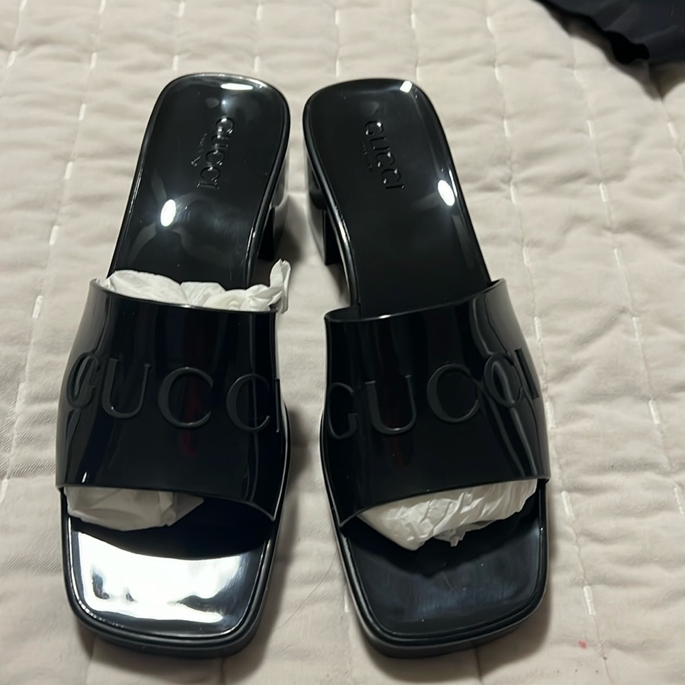 Gucci Clogs Size 10 Black - New